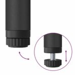 Bücherregal Schwarz Eichen-Optik 80 x 30 x 183 cm Holzwerkstoff – Bild 10