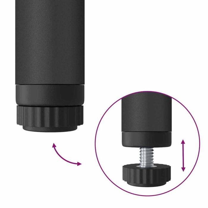 Bücherregal Schwarz Eichen-Optik 80 x 30 x 183 cm Holzwerkstoff – Bild 10