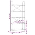 Bücherregal Schwarz Eichen-Optik 80 x 30 x 183 cm Holzwerkstoff – Bild 12