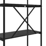 Bücherregal Schwarz Eichen-Optik 80 x 30 x 183 cm Holzwerkstoff – Bild 9