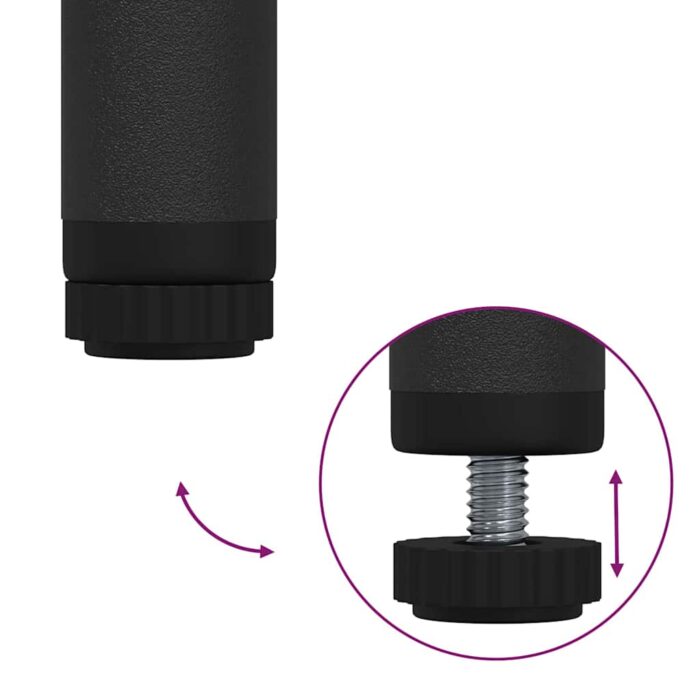 Kleiderständer Schwarz Eichen-Optik 90 x 30 x 100,5 cm – Bild 10