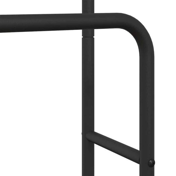 Kleiderständer Schwarz Eichen-Optik 90 x 30 x 100,5 cm – Bild 9