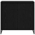 Seitenschrank Schwarz Eichen-Optik 79 x 36 x 75 cm – Bild 6