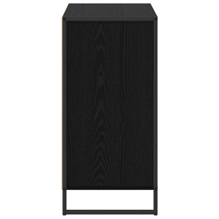 Seitenschrank Schwarz Eichen-Optik 79 x 36 x 75 cm – Bild 7