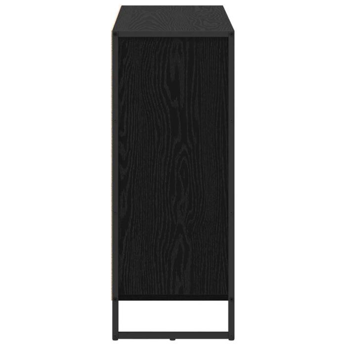 Seitenschrank Schwarz Eichen-Optik 96,5 x 30 x 75 cm – Bild 7