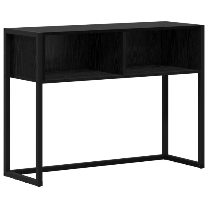 Beistelltisch Schwarz Eichen-Optik 100 x 36 x 75 cm – Bild 2