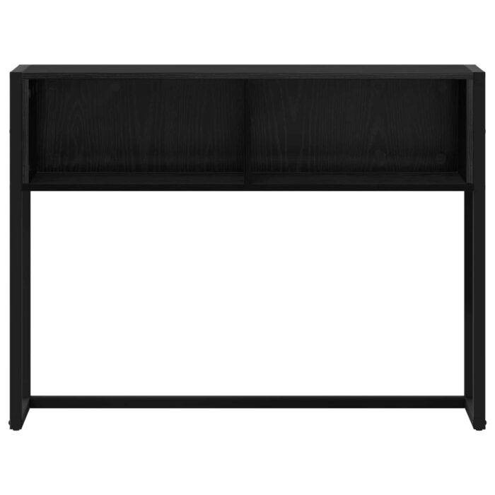 Beistelltisch Schwarz Eichen-Optik 100 x 36 x 75 cm – Bild 5