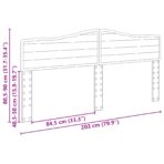 Kopfteil Weiss 200 cm Holzwerkstoff – Bild 10