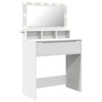 Schlafzimmer-Frisiertische mit Speicher Weiss 80 x 39,6 x 135 cm – Bild 2