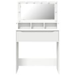 Schlafzimmer-Frisiertische mit Speicher Weiss 80 x 39,6 x 135 cm – Bild 6
