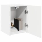 TV-Wandschrank Wandmontiert Weiss 30 x 31 x 40 cm Holzwerkstoff – Bild 3