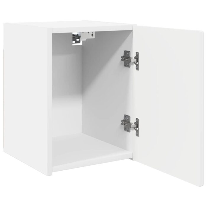 TV-Wandschrank Wandmontiert Weiss 30 x 31 x 40 cm Holzwerkstoff – Bild 5
