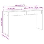 Klavierständer Schwarz Eichen-Optik 130 x 32 x 64 cm – Bild 10