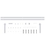 Mini Schiebetürbeschlag Set für Schranktüren Carbonstahl 183 cm – Bild 4