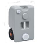 Camping-Wassertank mit Rollen 25 L Blau – Bild 10