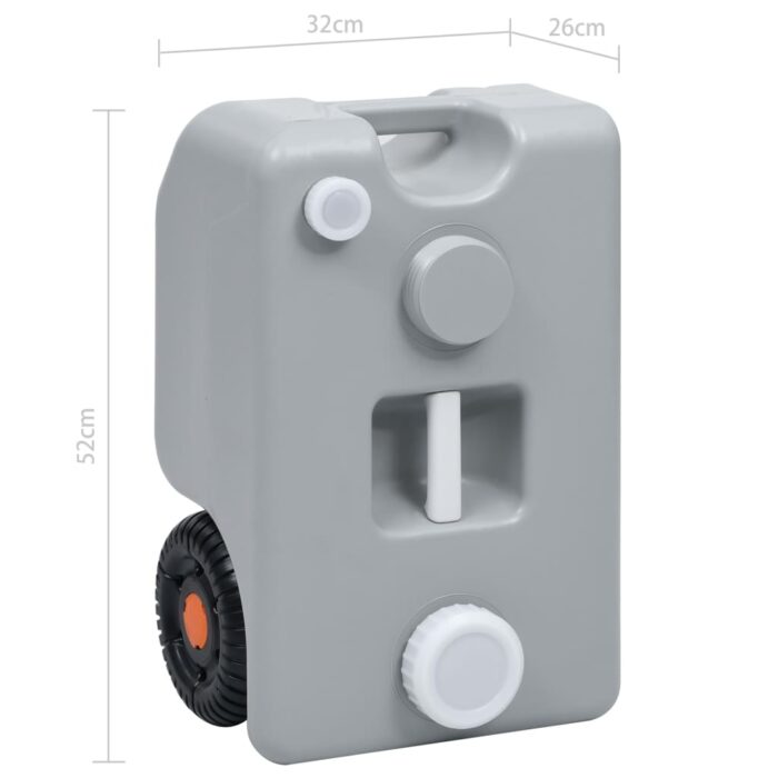 Camping-Wassertank mit Rollen 25 L Blau – Bild 10