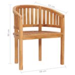 4-tlg. Garten-Lounge-Set Massivholz Teak – Bild 13