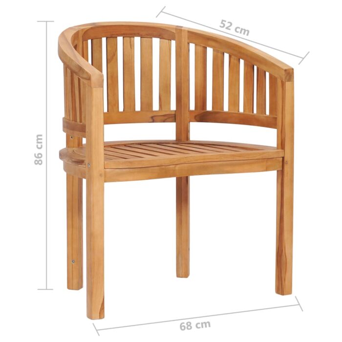 4-tlg. Garten-Lounge-Set Massivholz Teak – Bild 13