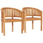 4-tlg. Garten-Lounge-Set Massivholz Teak – Bild 4
