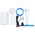 Planschbecken mit Einhängeskimmer und Pumpe 350x90 cm Weiss – Bild 5