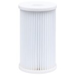 Planschbecken mit Einhängeskimmer und Pumpe 350x90 cm Weiss – Bild 9