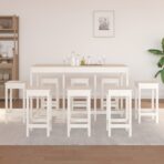 9-tlg. Bar-Set Massivholz Kiefer