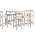 9-tlg. Bar-Set Massivholz Kiefer – Bild 2