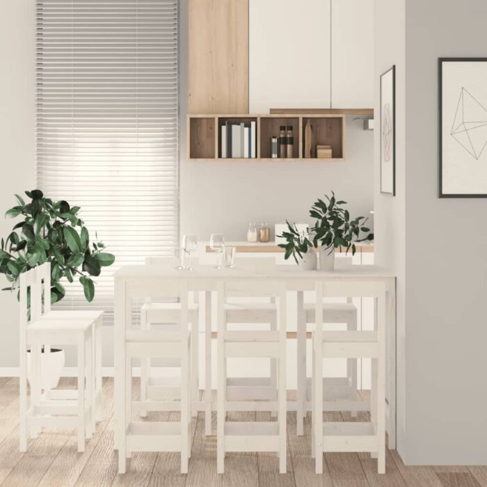 9-tlg. Bar-Set Massivholz Kiefer – Bild 6