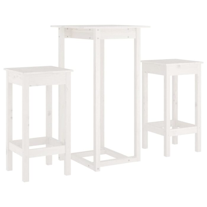3-tlg. Bar-Set Massivholz Kiefer – Bild 2