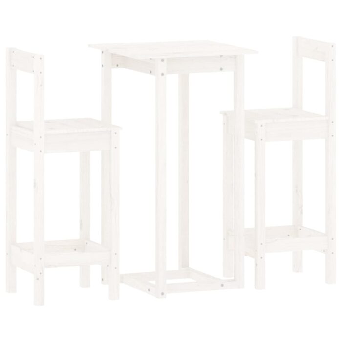 3-tlg. Bar-Set Massivholz Kiefer – Bild 2
