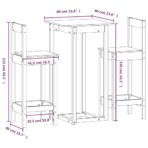 3-tlg. Bar-Set Massivholz Kiefer – Bild 9