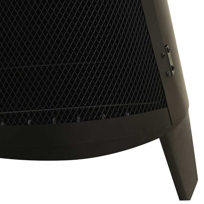 Gartenofen mit Schürhaken 38x38x122 cm Stahl – Bild 6