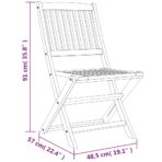 5-tlg. Garten-Essgruppe Massivholz Akazie – Bild 13