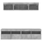 5-tlg. Wohnwand mit LED-Beleuchtung Sonoma-Eiche Holzwerkstoff – Bild 7