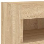 7-tlg. TV-Wohnwand mit LED-Leuchten Sonoma-Eiche – Bild 12