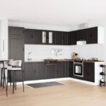 Waschbecken-Unterschrank mit Tür Porto 2 pcs Weiss Holzwerkstoff