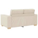 Sofa Set 3 pcs Beige 220 x 80 x 84 cm Leinenmischgewebe – Bild 6