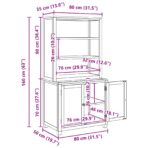 Aufbewahrungsmöbel-Set mit Speicher mit Tür Braun Holzwerkstoff – Bild 11