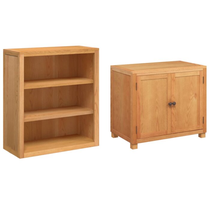 Aufbewahrungsmöbel-Set mit Speicher mit Tür Braun Holzwerkstoff – Bild 5