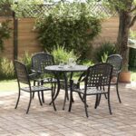 Garten Essgruppe 5 pcs Bronze Aluminium