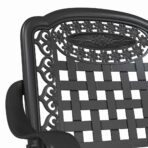 Gartentisch Set 3 pcs Bronze Gussaluminium – Bild 10