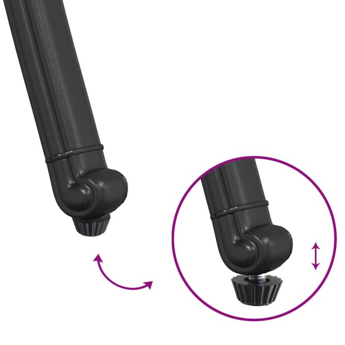 Gartentisch Set 3 pcs Bronze Gussaluminium – Bild 13