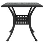 Gartentisch Set 3 pcs Bronze Gussaluminium – Bild 8