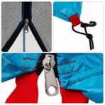 Camping-Zelt-Set mit Dach 2 pcs Blau Taffeta und Stoff – Bild 11