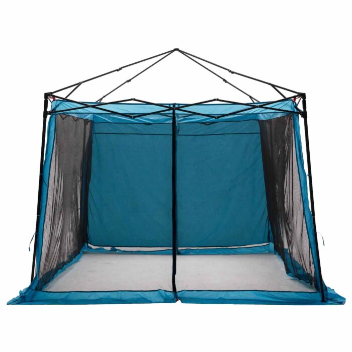 Camping-Zelt-Set mit Dach 2 pcs Blau Taffeta und Stoff – Bild 6