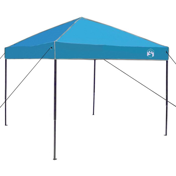 Camping-Zelt-Set mit Dach 2 pcs Blau Taffeta und Stoff – Bild 7