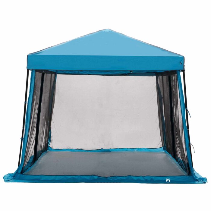 Camping-Zelt-Set mit Dach 2 pcs Blau Taffeta und Stoff – Bild 9