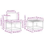 Outdoor-Sofagarnitur 9 pcs Natur Massivholz Akazie – Bild 9