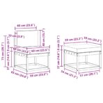 Outdoor-Sofagarnitur 4 pcs Natur – Bild 7