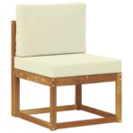 Outdoor-Sofagarnitur 5 pcs Natur Massivholz Akazie – Bild 6